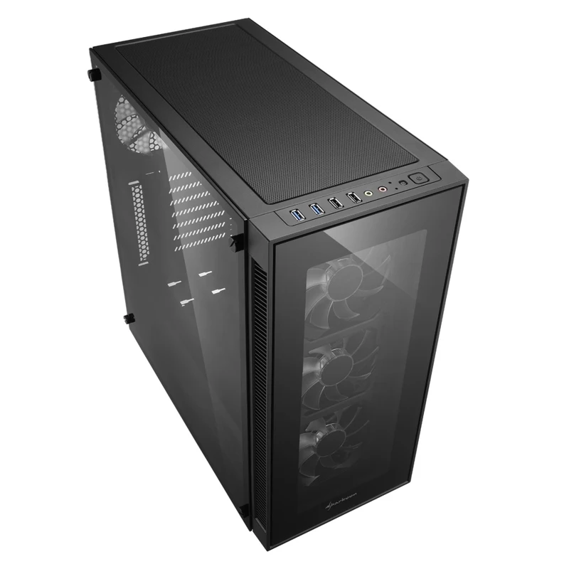 Корпус игровой для компьютера Sharkoon TG5 white ATX Midi Tower 4x 120mm fan led 2x USB 2.0 3.0 Audio без