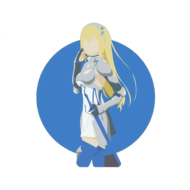 

Refrigerator Danmachi Cartoon Vinyl Car Stickers Trunk Decal Personality Auto Motorcycle Decoration KK13*11cm