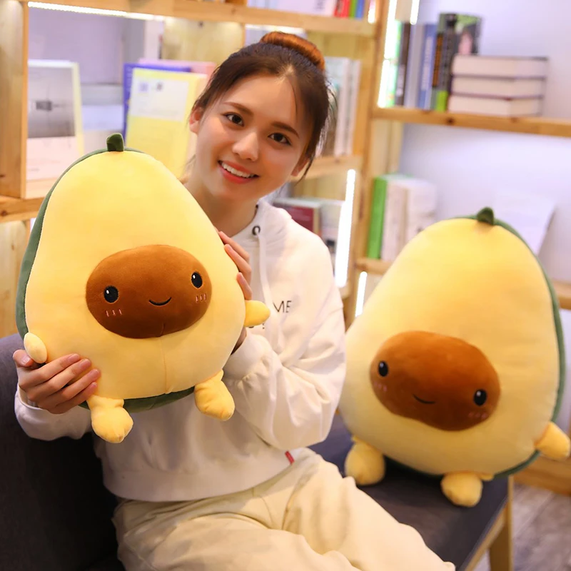 30/40/60 см Kawaii авокадо Мягкие плюшевые игрушки Симпатичные мягкие куклы подушка в форме фрукта рождественские подарки на день рождения для детей Детская одежда для девочек