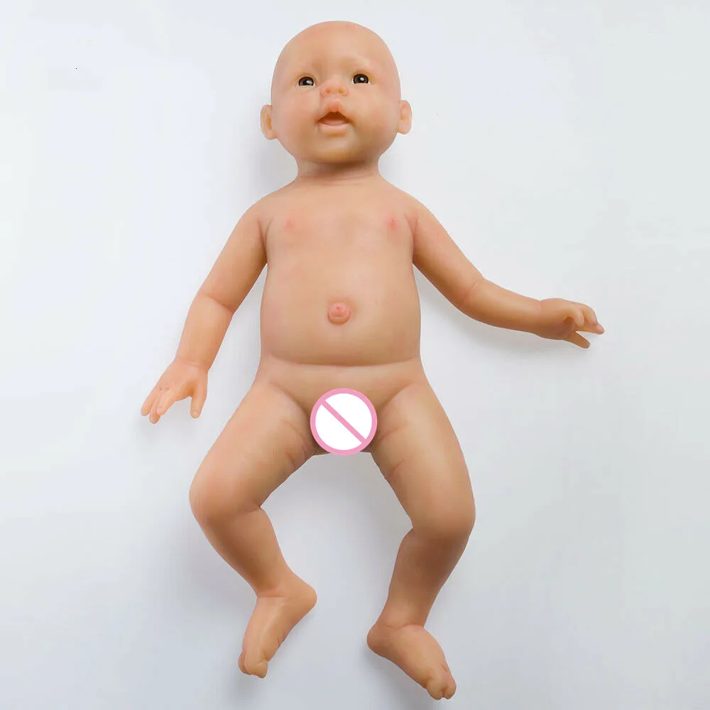 

Полностью силиконовая кукла новорожденная, 19 дюймов