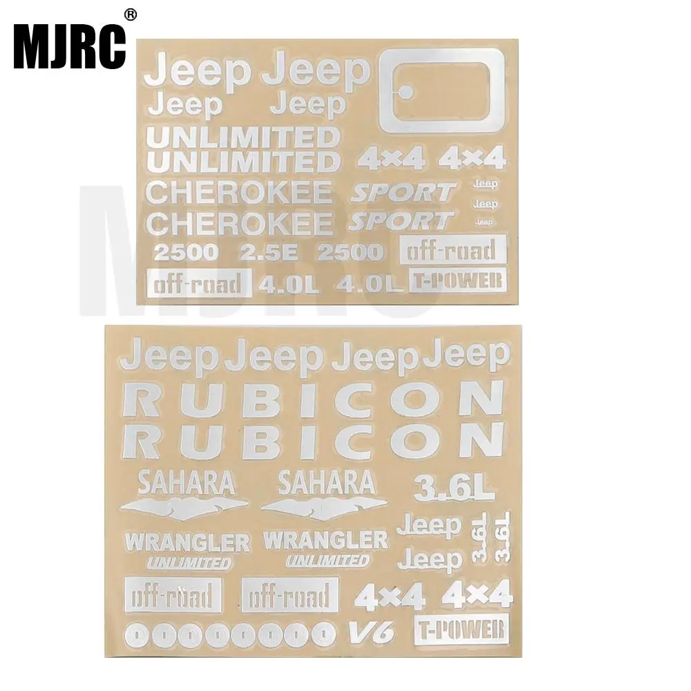 Wrangler Jeep наклейки для Traxxas trx4 защитник Ford Bronco Ranger AXIAL SCX10 D90 D110 TAMIYA CC01 Hliux TOYOTA LC70 LC80 FJ40