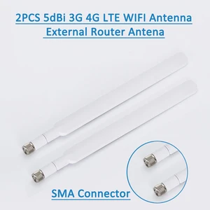 Антенна 4G, 2 шт.компл., SMA штекер для маршрутизатора 4G LTE, внешняя антенна для Huawei B593, E5186, B315, B310