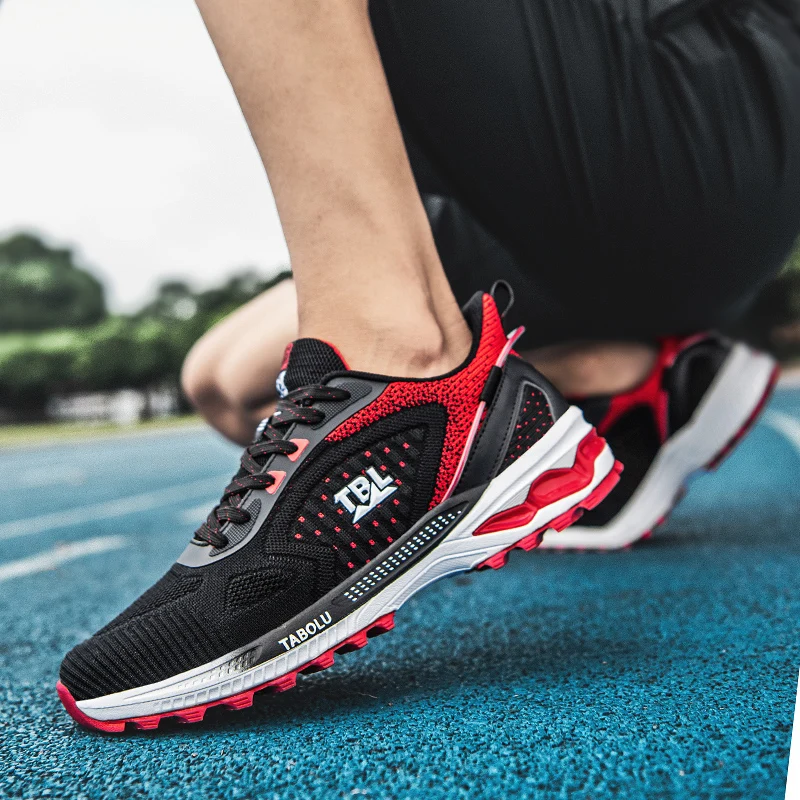 Мужские кроссовки для бега удобная и дышащая Спортивная обувь марафона Мужская