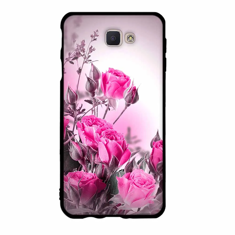 Чехол для Samsung Galaxy J7 Prime On7 2016 мягкий силиконовый чехол из ТПУ с цветочным рисунком