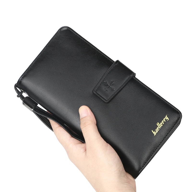 Baellerry мужской клатч из искусственной кожи кошельки на молнии большой объем