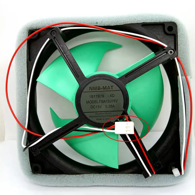 fan1 NMB DC15V 0.28A FBA12J15V для холодильника охлаждающий вентилятор - Цвет лезвия: fan1