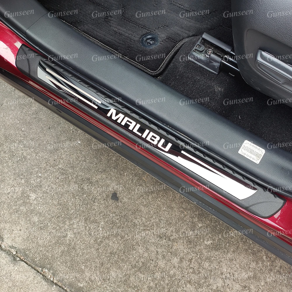 

Car Accessories For Chevrolet Malibu 2021 Door Sill Protector Scuff Plate Pedal Threshold Styling Sticker Trim 2020 2019 2022