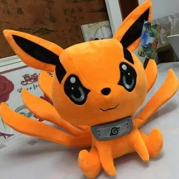 A Аниме Наруто Узумаки Наруто кюби косплей реквизит символ Коноха Kawaii Bijuu Kurama хлопок подушка кукла игрушка орнамент коллекция - Цвет: A
