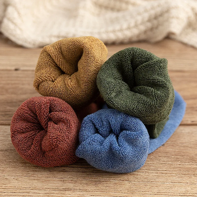 Мужские шерстяные носки 3 пар/компл. зимние теплые супер плотные бархатные