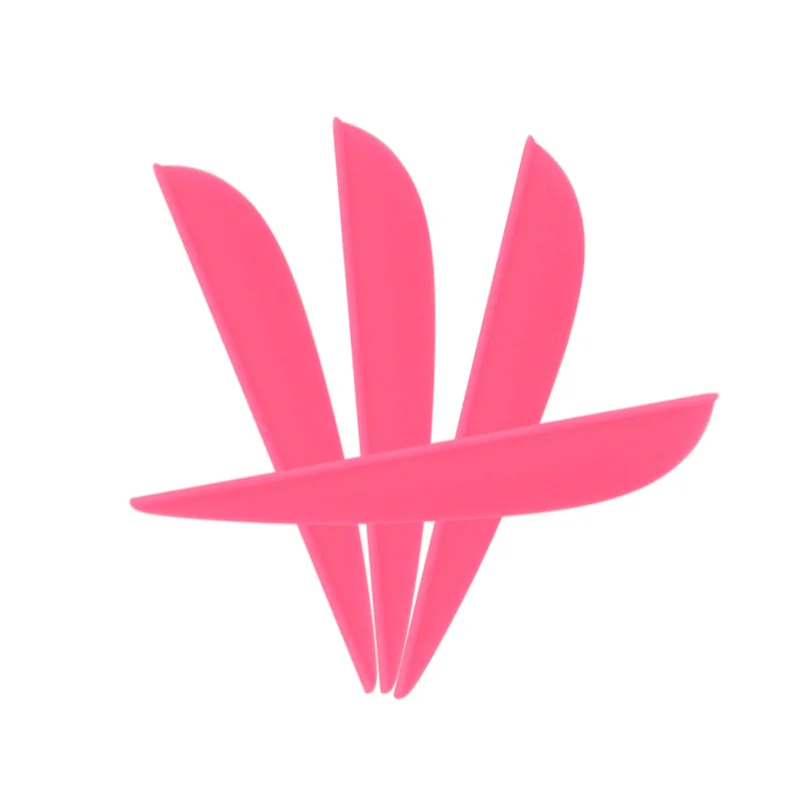 

50Pcs 3" Archery Bow Durable Droplet Rubber Arrow Feather Pink Outdoor Hunting Shooting Training Competition Accessories