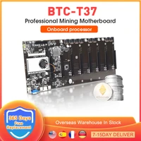 btc t37 mining motherboard 8 gpu graphics card eth bitcoin miner pcie 16x 4 usb2 0 ddr3 sodimm slot support 106613331600 mhz