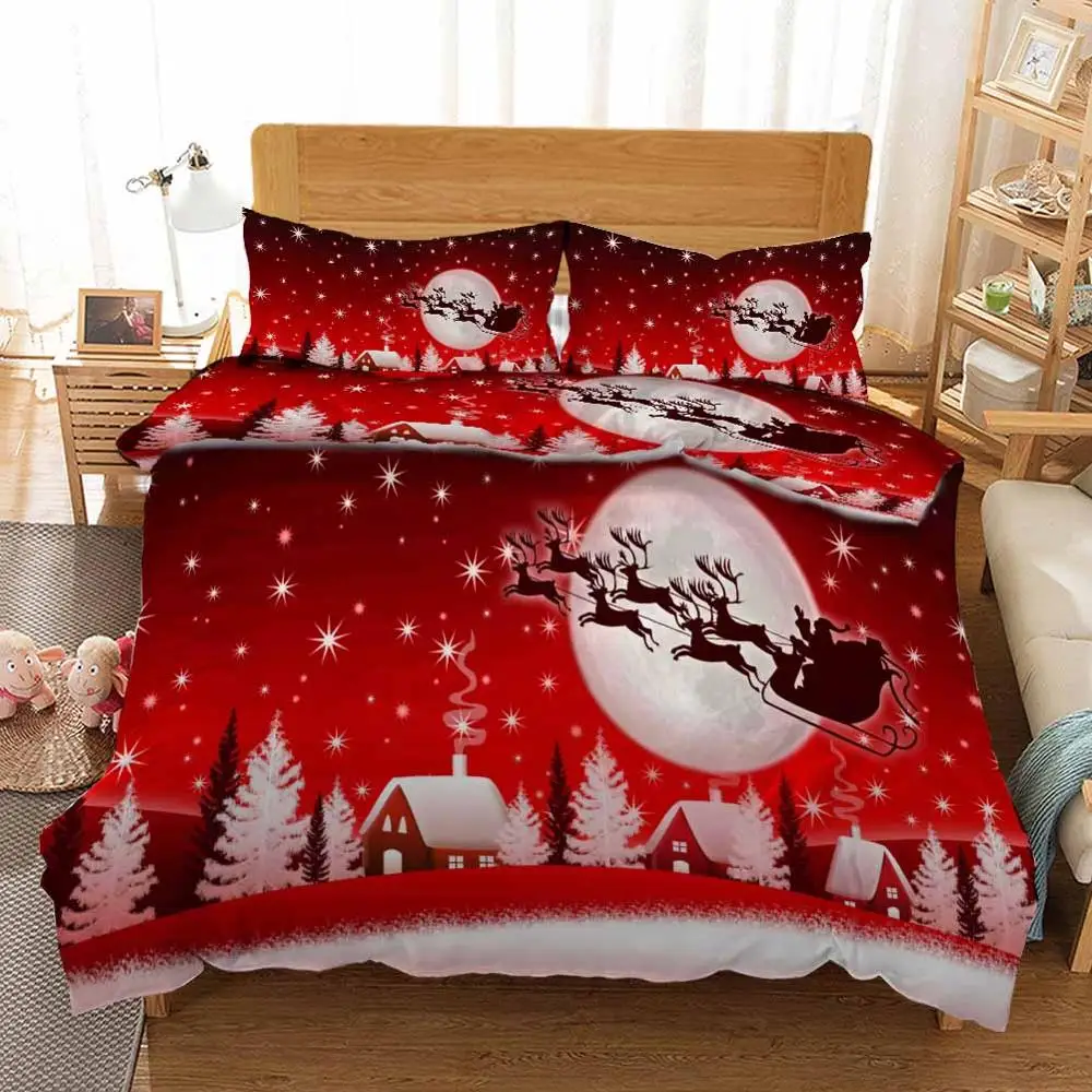 Рождественский подарок постельные принадлежности одеяло пододеяльник набор