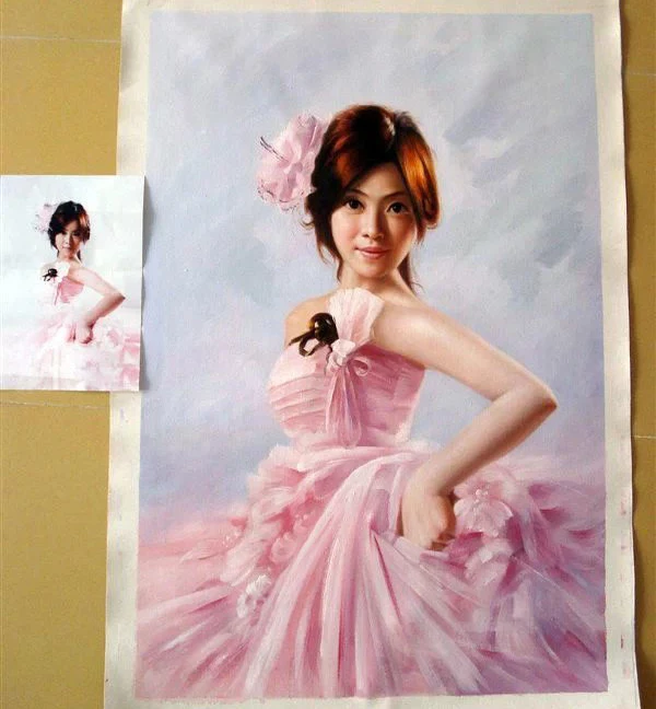 Портрет на заказ ручная роспись масляная живопись холсте Ручная индивидуальные