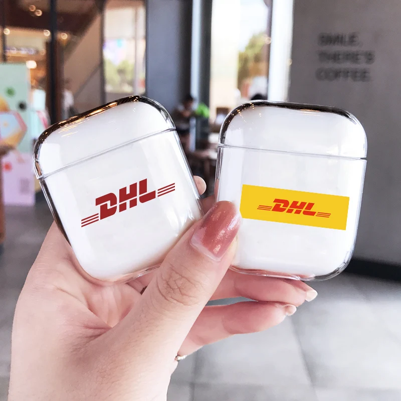 Модный милый прозрачный DHL штрих-код для Airpods чехол милый Bluetooth защитный чехол для наушников для Air pods 2/3 Pro Жесткий Чехол