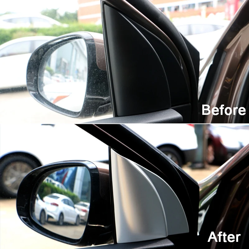 Хромированная накладка на переднюю дверь и окно с тройным углом клейкая колонку