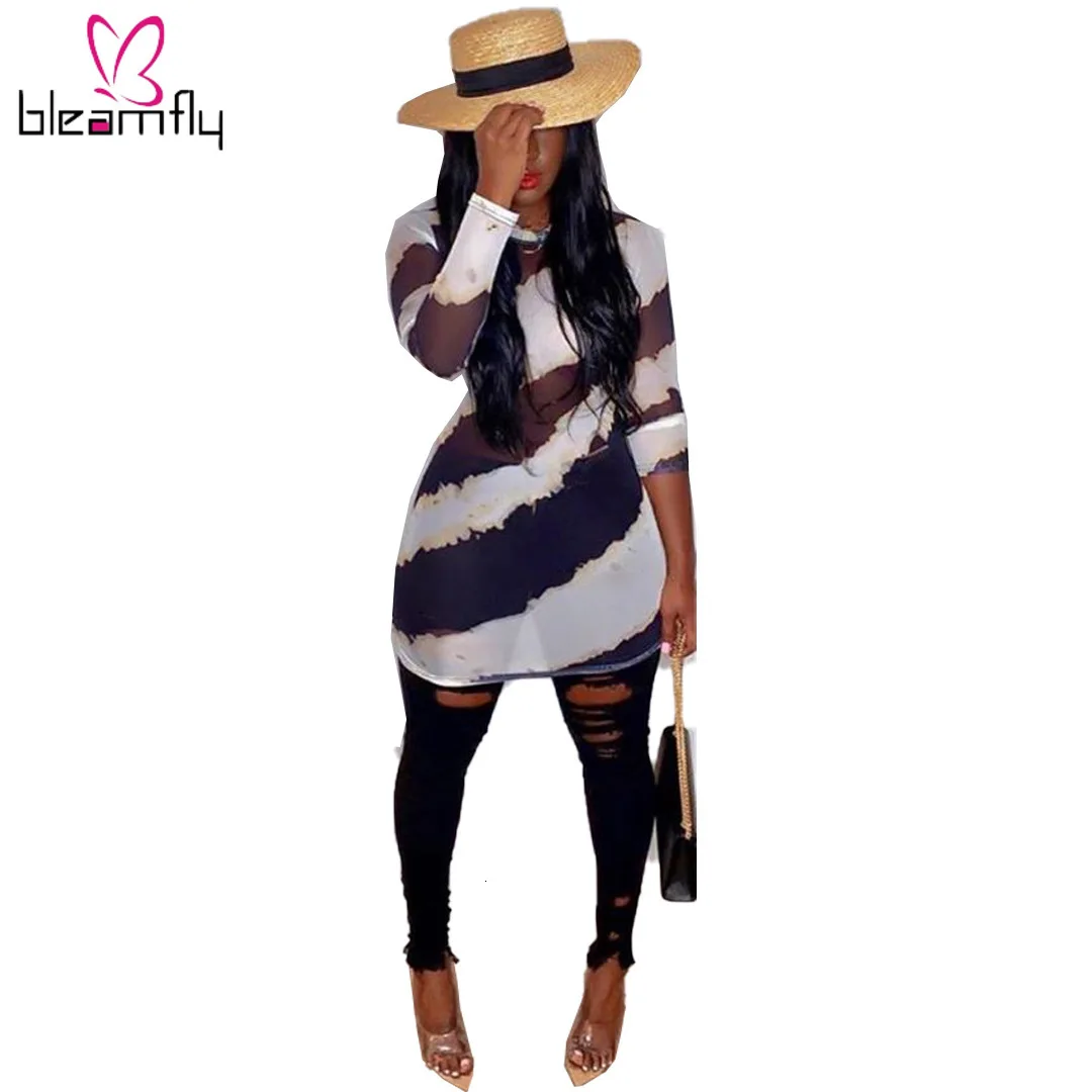 2019 женское летнее Сетчатое платье в полоску облегающее длиной выше колена мини