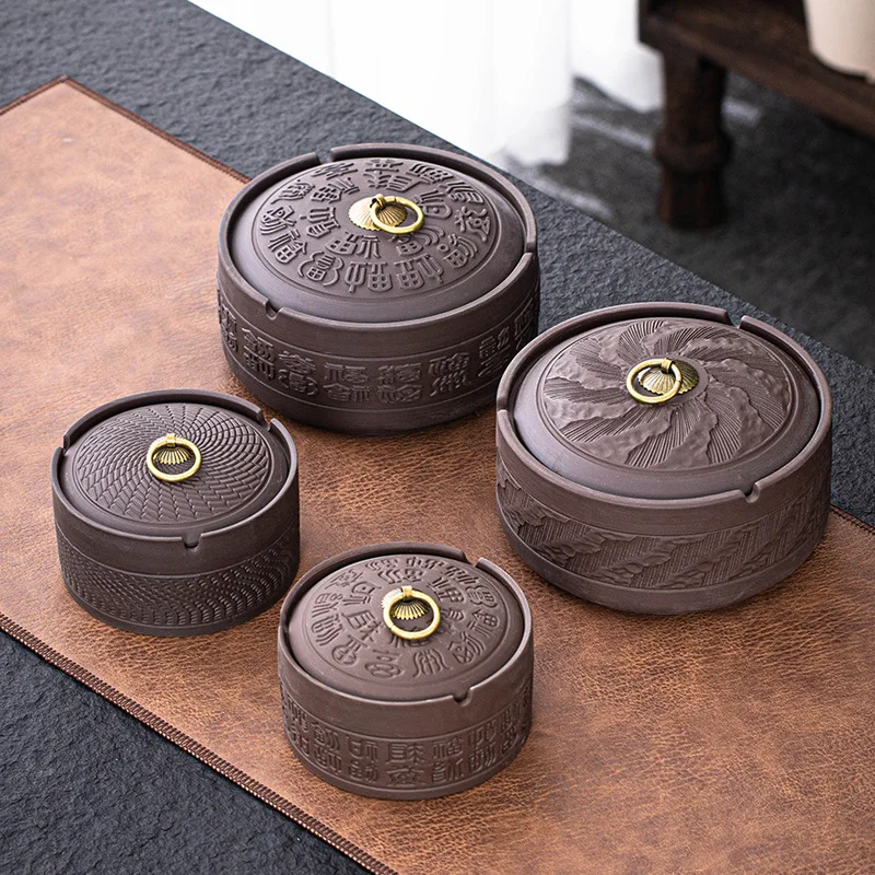 

Пепельница керамическая с крышкой, пепельница фиолетовая Песочная с крышкой, креативные товары для отеля, офиса, бара, дома, подарки