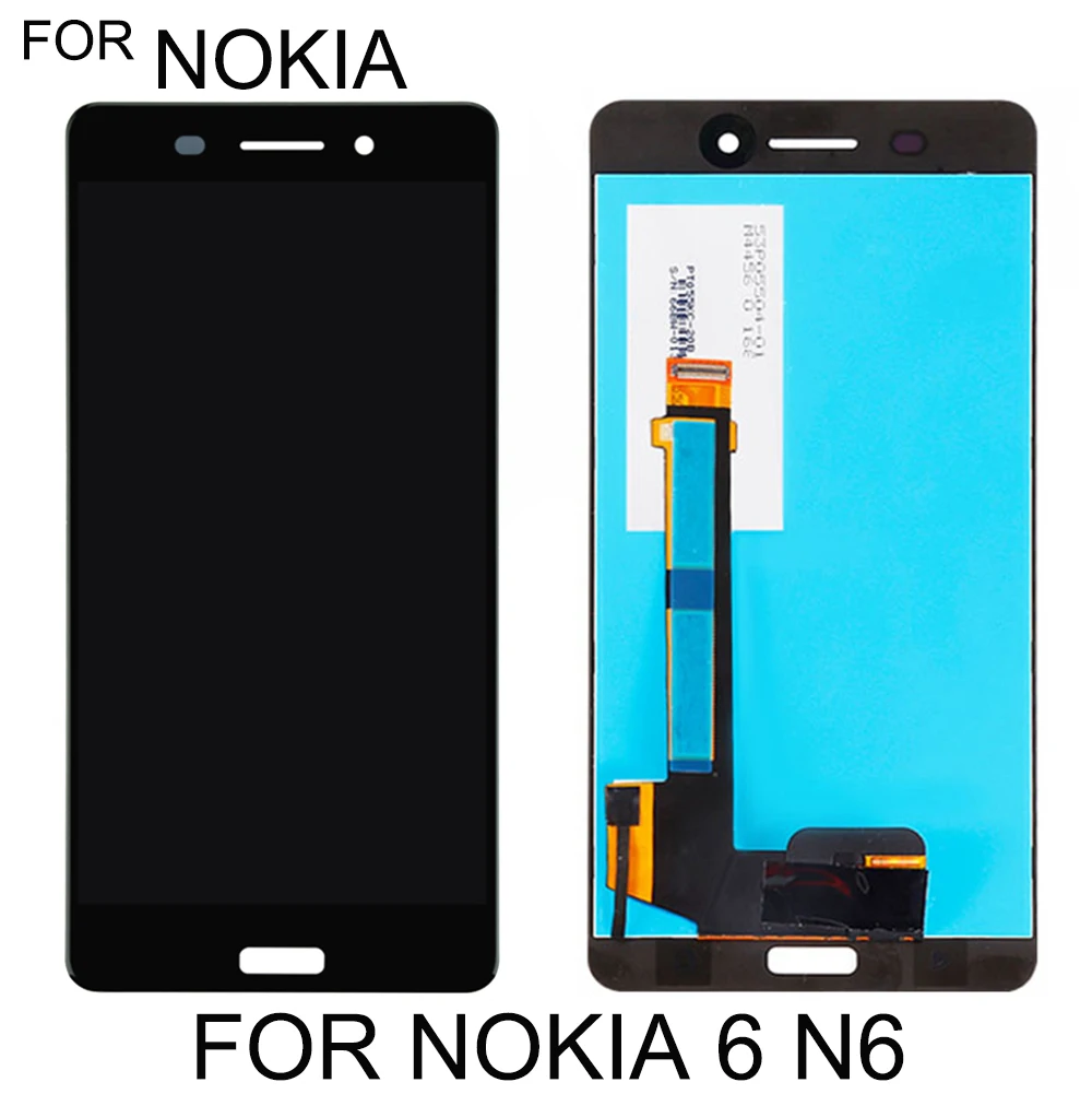 ЖК дисплей 5 &quotдля Nokia 6 N6 дигитайзер сенсорная панель экран в сборе для TA 1021 1033 1025