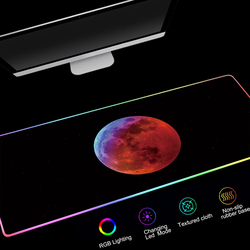 Большой игровой коврик для мыши Mars Space Stars 80x30 см XL компьютерный геймерский