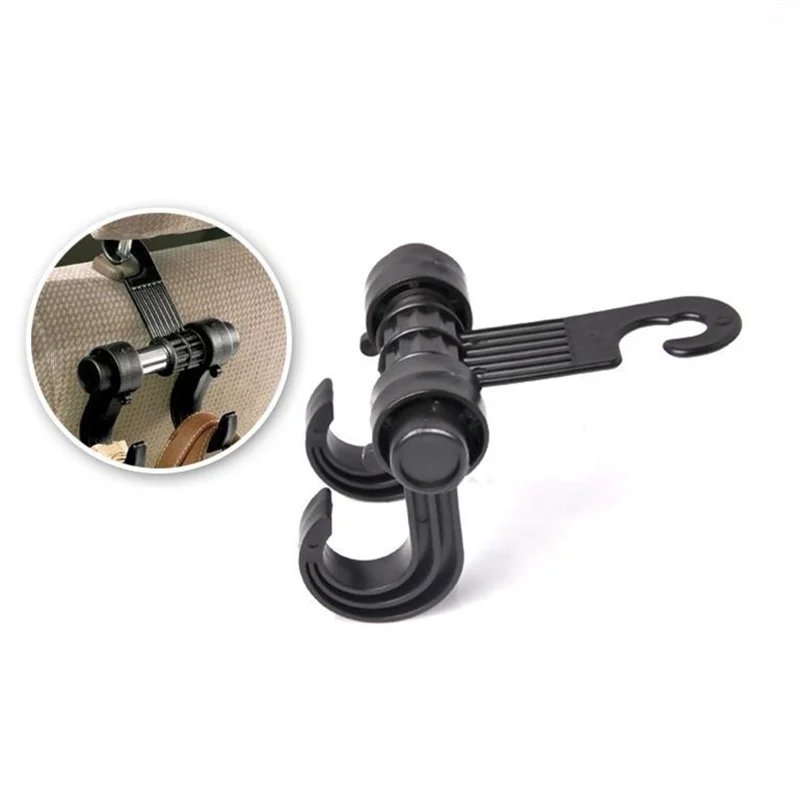 

1 Pcs Multi-Used Car Double Hook Hanging Auto Seat Headrest Grocery Storage Rack Automobiles Interior Organizer Supplies