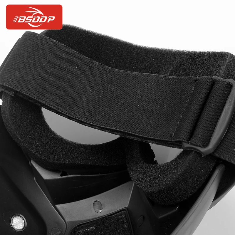 Мотоциклетный полушлем или винтажная модульная маска для шлема Съемные очки и