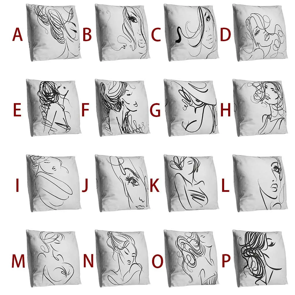 Двухсторонние полиэфирные наволочки с принтом для дивана автомобиля украшения