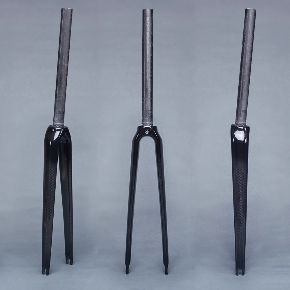 Вилка из углеродного волокна без логотипа 3K вилки для дорожного велосипеда