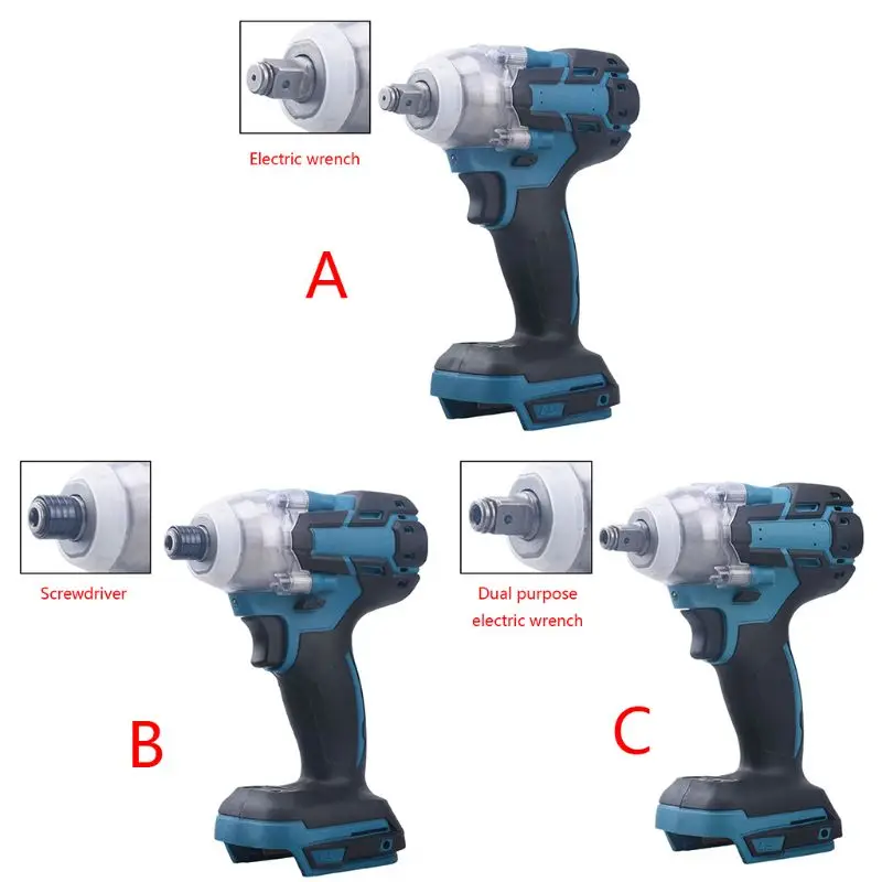 Drillpro 18V бесщеточный Электрический Аккумуляторный ударный гайковерт