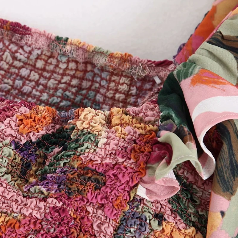 Новинка Женская эластичная плиссированная короткая рубашка на одно плечо блузки