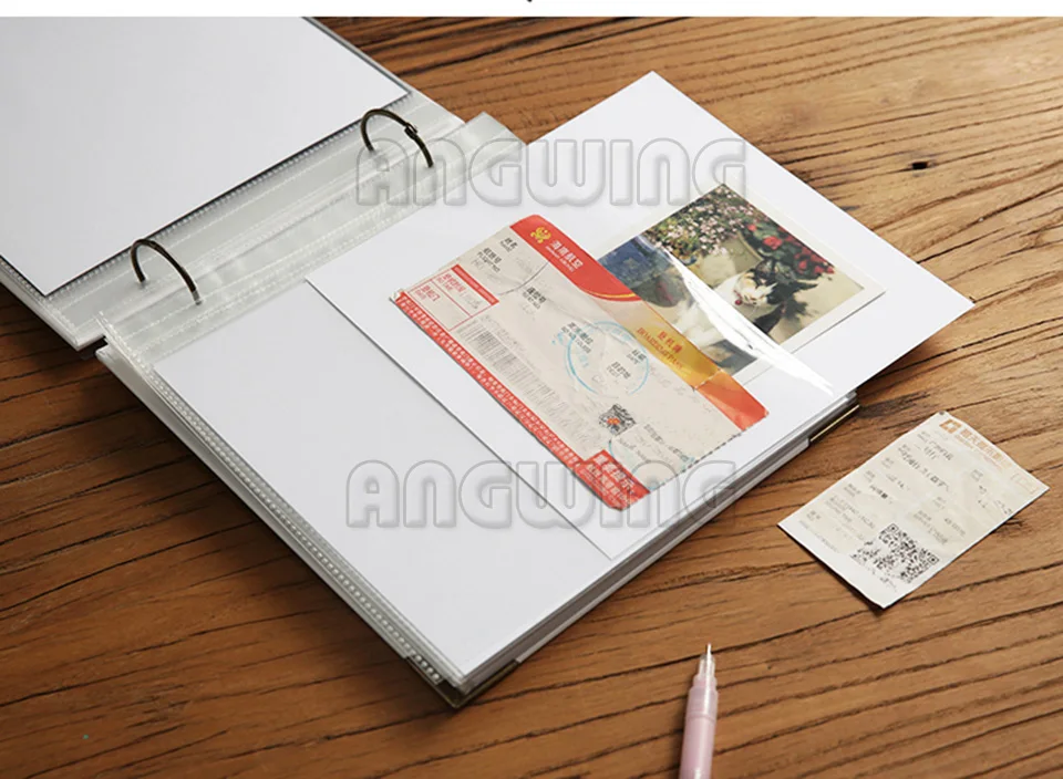 ANGWING 10 дюймов Свадебный фотоальбом Scarpbook картонные альбомы фото Детские Скрапбукинг альбом пустая Обложка дорожные Альбомы для фотографий