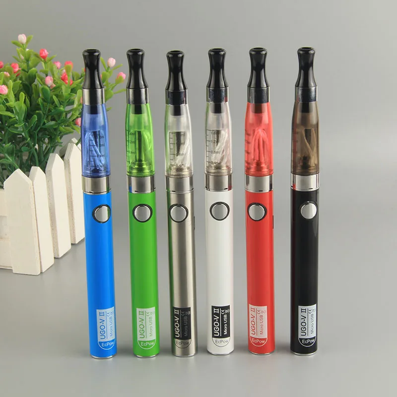 

Ugo-V2 II 650mAh Mirco USB Passthrough 510 Thread Battery Electronic Cigarette eGo Ce4 Vaporizer Atomizer Starter Vape Pen Kit
