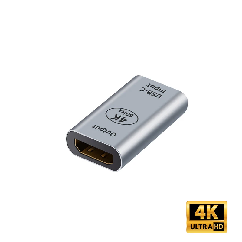 

4K@60Hz USB-C to HDMI-compatible Adapter Type-C Female to HDMI Male Converter For Macbook Pro XIAOMI Air HP ASUS Surface Book 2