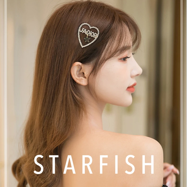 Блестящие заколки для волос ZHANG TAI заколка с кристаллами и буквами алфавит стразы