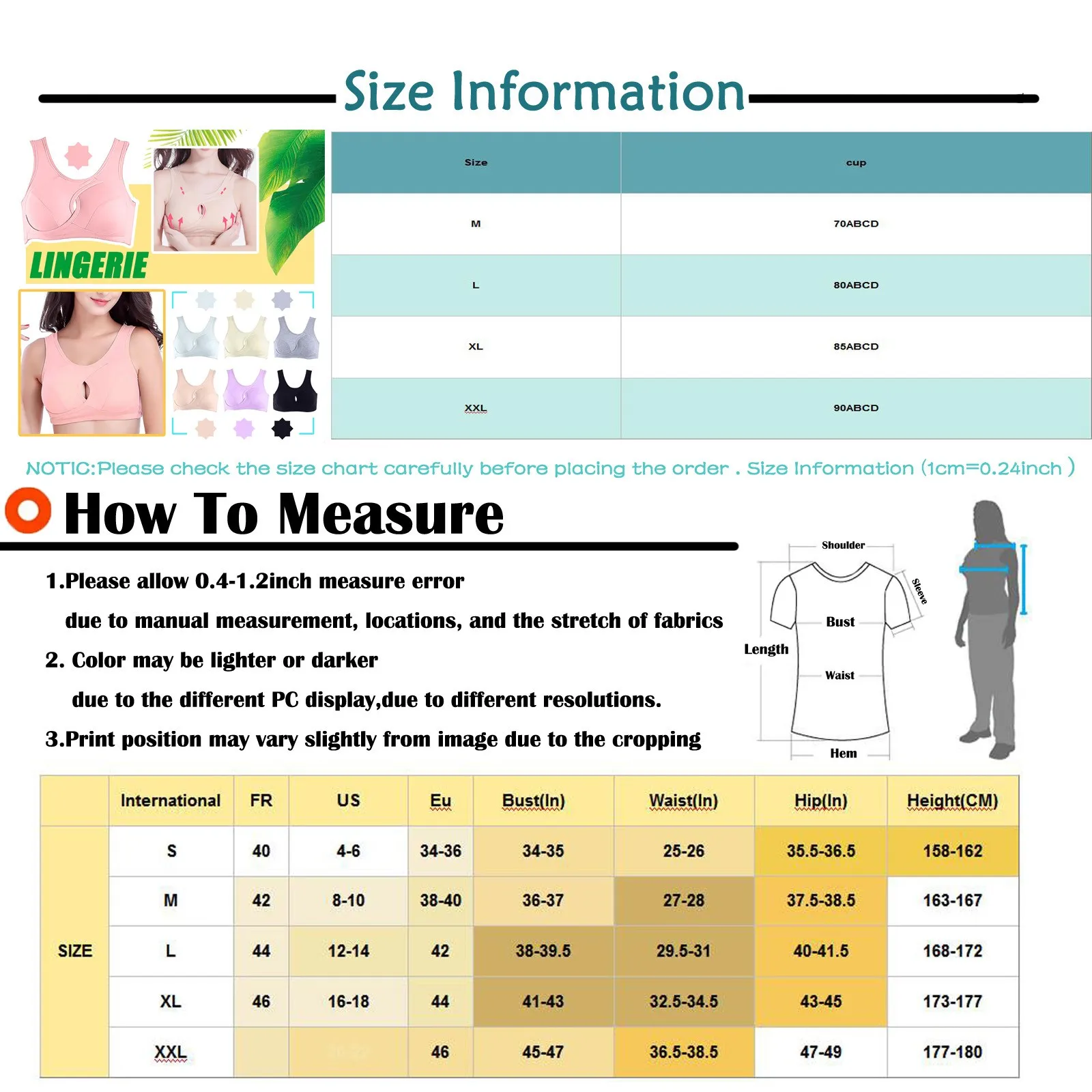 

New Women Solid Sport Bra Solid Running Yoga Bras Padded High Impact Workout Women Intimates Female Ladies Running Sport Bra