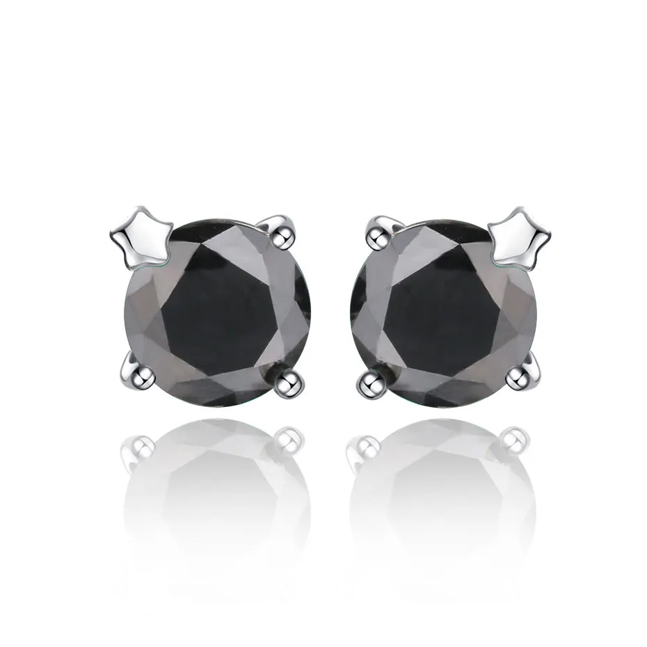 black spinel Серьги-гвоздики с драгоценным камнем kuolit Diaspore Zultanite для женщин, однотонные 925 пробы серебряные цветные серьги для помолвки, хорошее ювелирное изделие - Цвет камня: black spinel