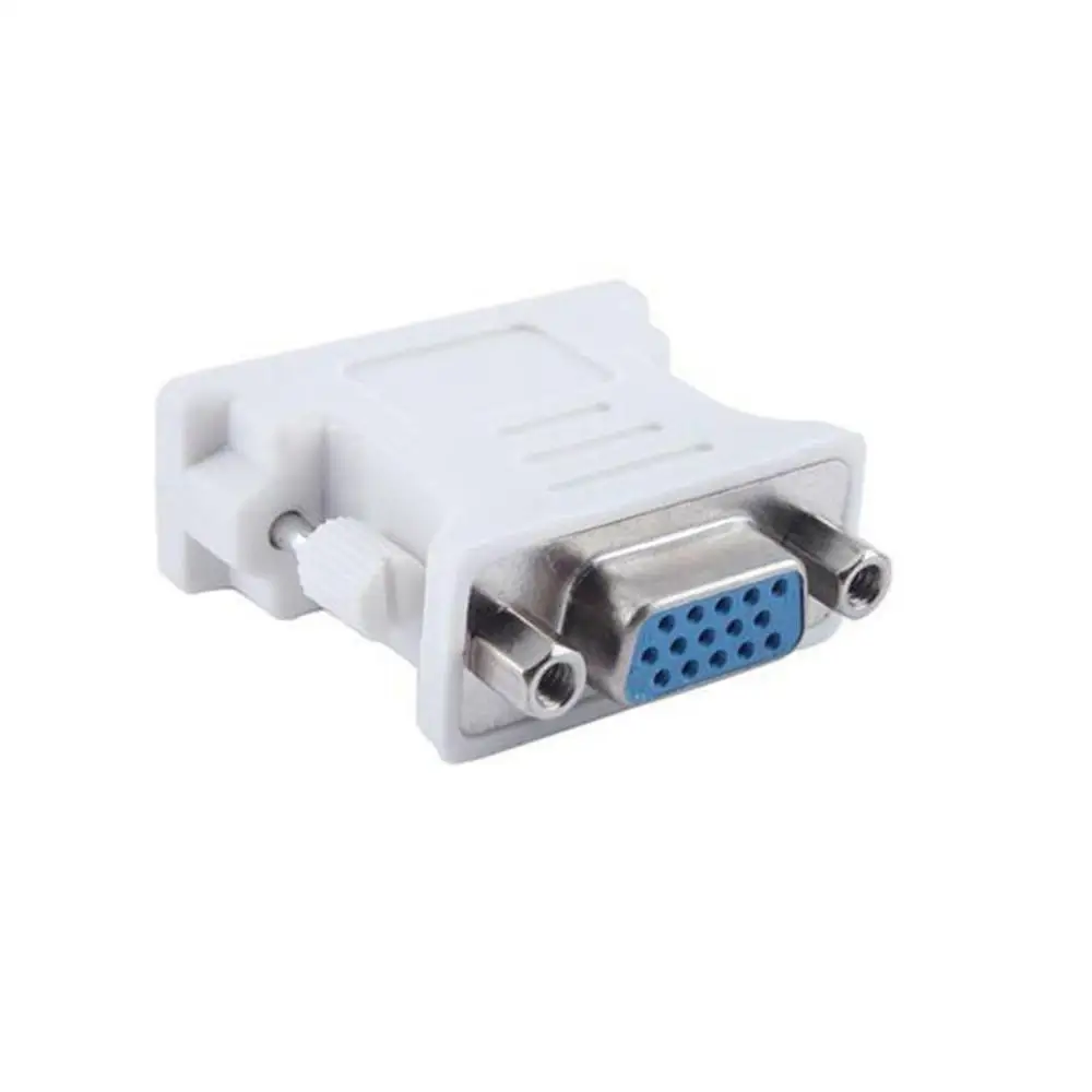 DVI D Мужской к VGA гнездо адаптер конвертер DVI/24 + 5 Pin Женский конвертер|Кабели VGA| |