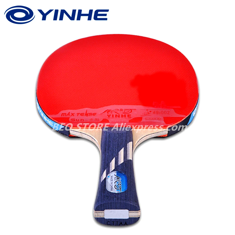 

YINHE 10-Star Racket Galaxy 5 wood+2 carbon OFF++ pips-in rubber table tennis rackets ping pong bat