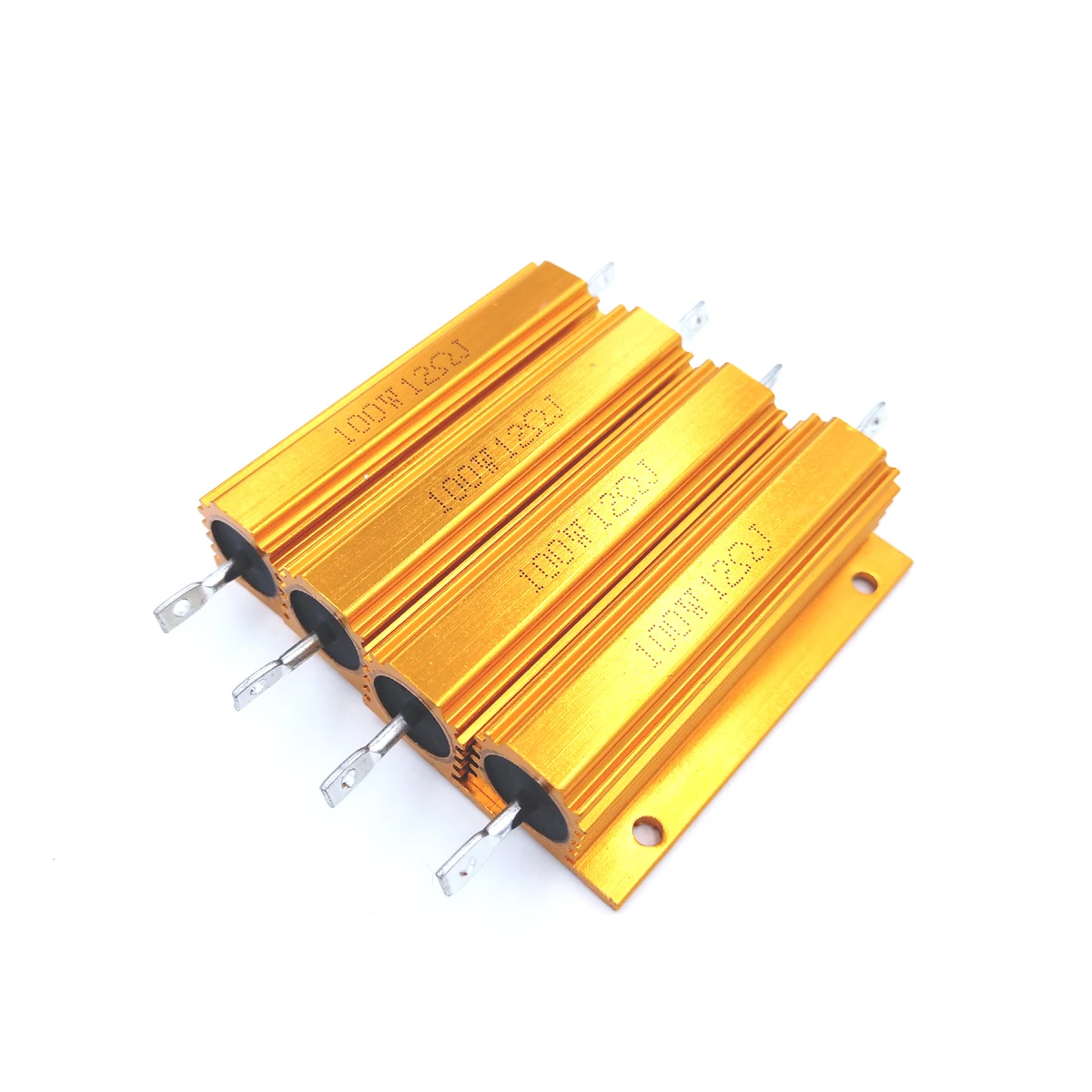 

2Pcs 1R 1ohm 1 6R 6ohm 6 R Ohm 100W Watt Aluminum Wirewound Power Metal Shell Case Resistor Resistance RX24