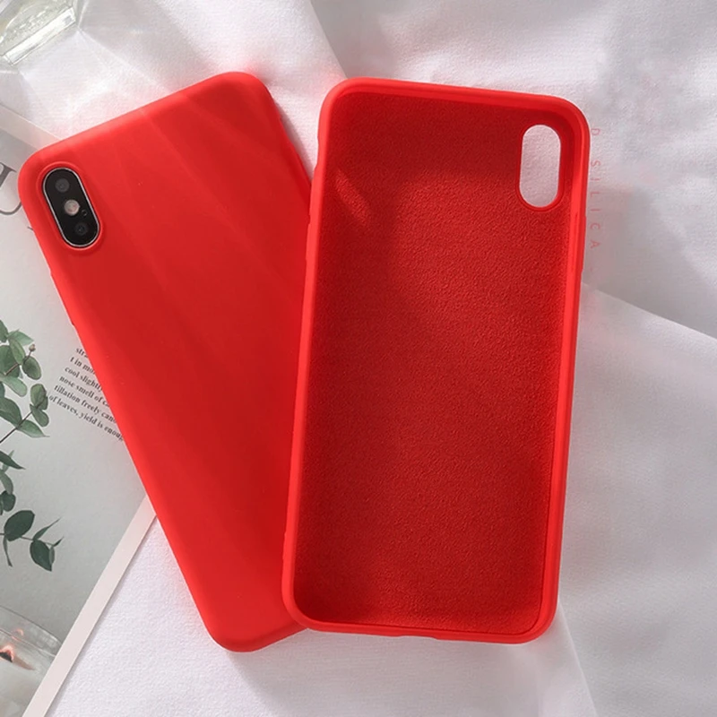 Новый жидкий силиконовый чехол для iphone 11 Pro XS MAX X XR 10 7 8 6 6S Plus SE 2020 милый матовый
