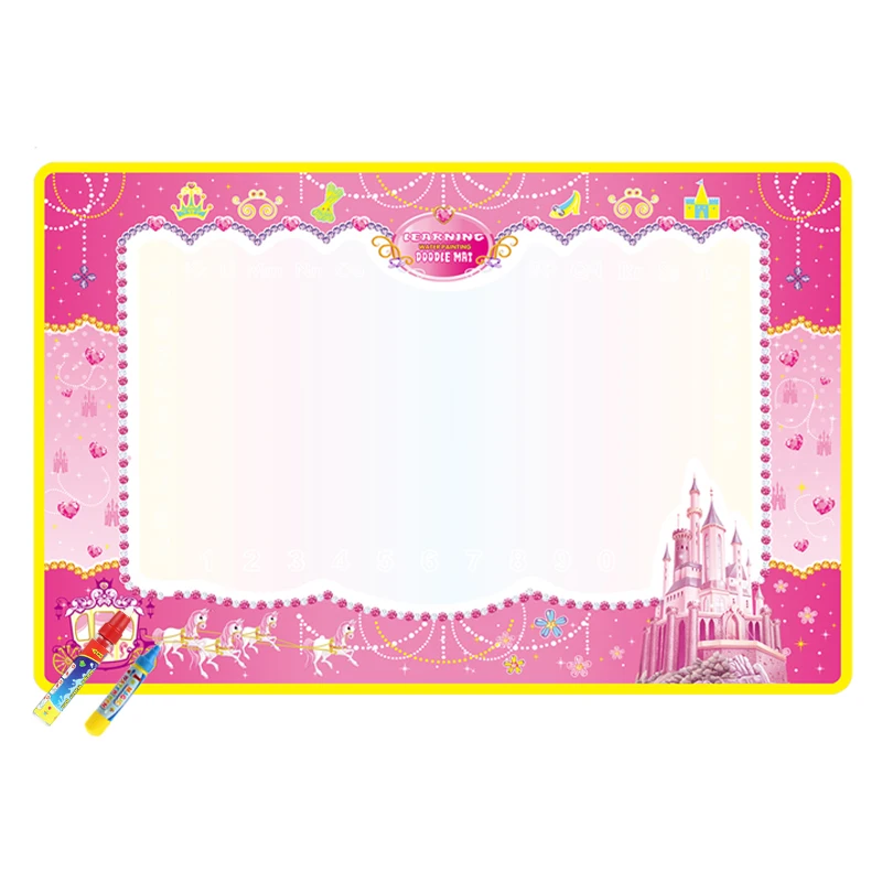 74*49 см водный коврик для рисования с 2 волшебными ручками, детский игровой коврик, доска для рисования, развивающие игрушки для детей