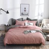 home textile black plaid printed duvet cover pillowcase bed sheet simple boy girls bedding sets 34pcs single double bed linens