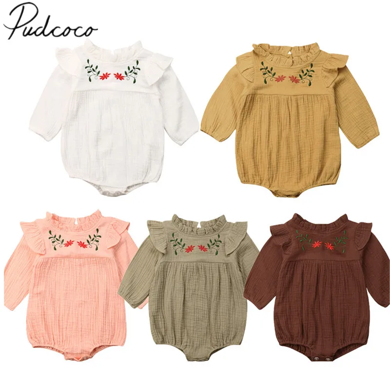 Одежда для новорожденных мальчиков и девочек на весну осень комбинезон с