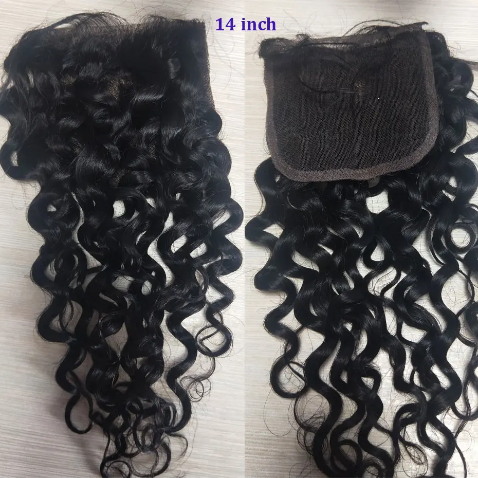 

Despacito Hair 4x4 Lace Closure Water Wave Brazilian Hair Free/Middle/Three Part 100% Human Hair Free Shipping