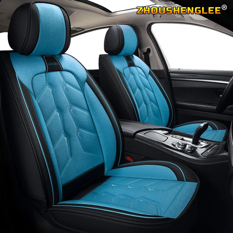 

ZHOUSHENGLEE flax Cartoon auto seat covers for Ford mondeo Focus 2 3 kuga Fiesta Edge Explorer fiesta fusion car accessory
