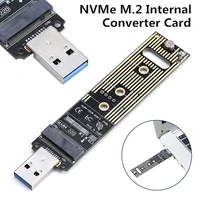 new arrival m 2 nvme ssd to usb 3 1 adapter portabe pci e internal converter riser card for pc laptop computer