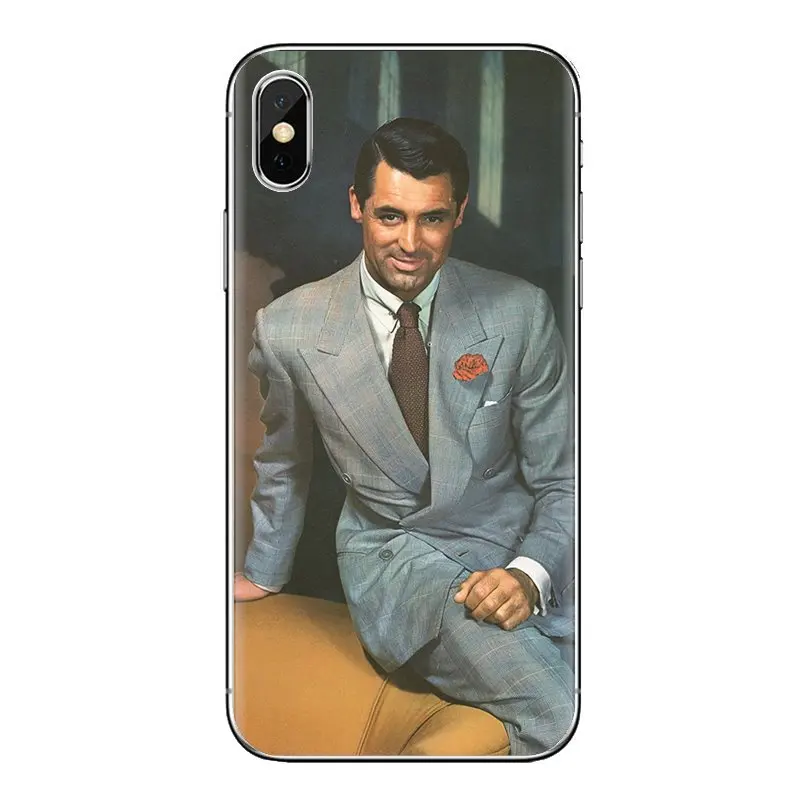 Soft Transparent Cases Covers For Samsung Galaxy J1 J2 J3 J4 J5 J6 J7 J8 Plus 2018 Prime 2015 2016 2017 Cary Grant |