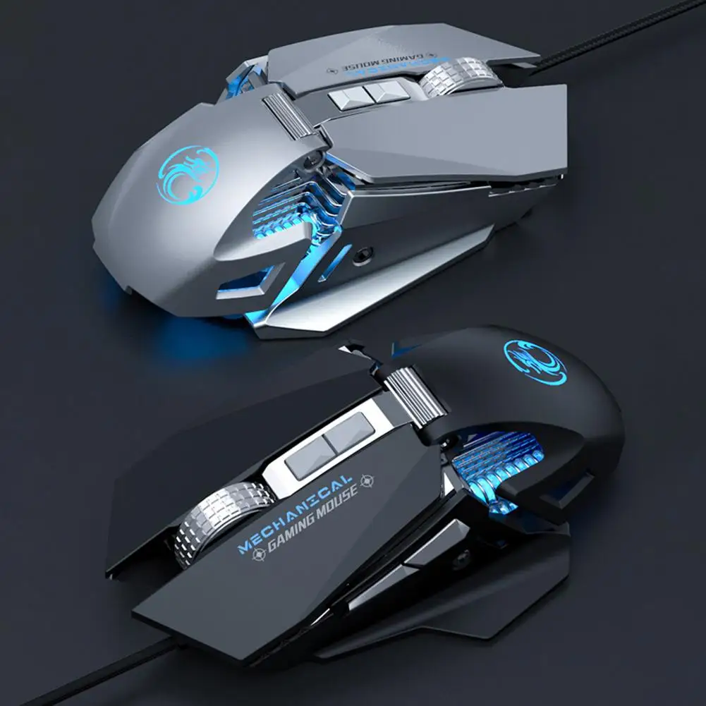 

IMICE T96 USB Wired Mouse Magnetic with RGB Colorful Light 7-Key E-Sports Gaming Wired Mouse for PC Computer Laptop