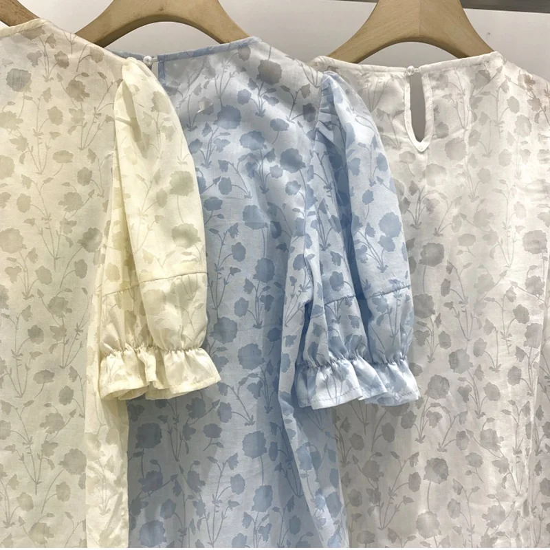 

Short Sleeve Blouses Women Lace Patchwork Fashion Harajuku Korean Style Loose Casual Chic Student Cute Top Peter Pan Collar New