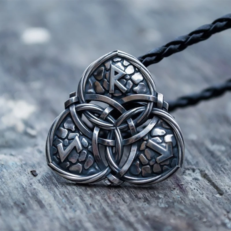 EYHIMD Viking Triquetra Символ нержавеющая сталь кулон руны нордический амулет ювелирные изделия