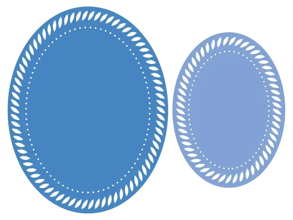 Металлические Вырубные штампы Овальные Перфорированные края вырезанные для